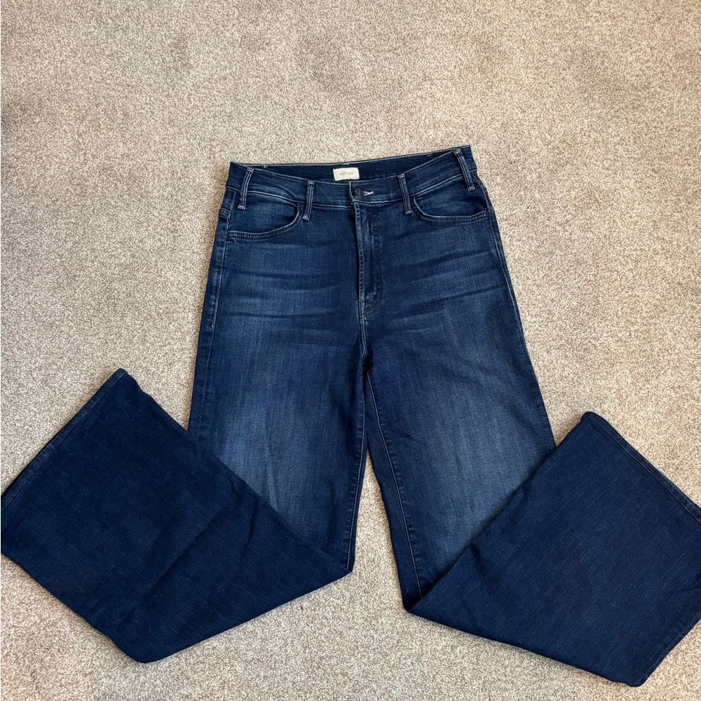 MOTHER Blue Flare & Wide Leg Jeans - Picture 5 of 9